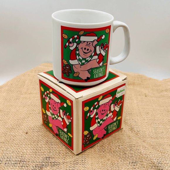 Merry Christmas Pig - Seasons Eatings - Prefect gift for Vegans / Vegitarians - Picture 1 of 8